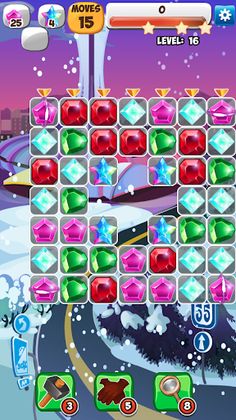 Shiny Jewels Match 3 - Screenshot 2