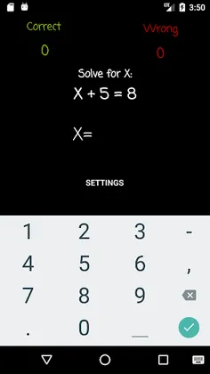 Solve for X Practice : Additio - Screenshot 1
