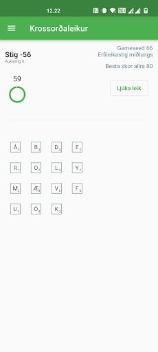 Krossorðaleikur - Screenshot 2