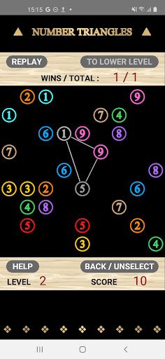 Number Triangle: Make 15 - Screenshot 1