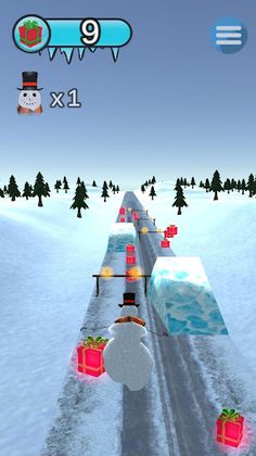 Snowman Infinite Runner: Endle - Screenshot 1