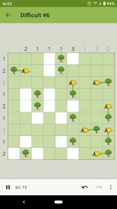 Trees and Tents Puzzle - Screenshot 1