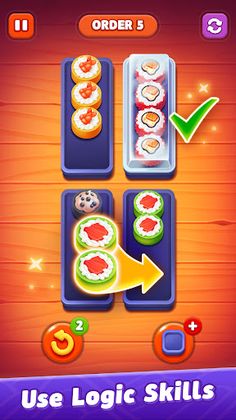 Sushi Sort: Color Sorting Game - Screenshot 2
