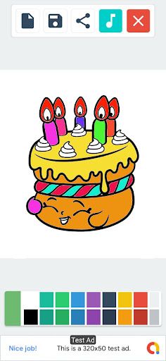 Coloring 3D Cake Birthdays - Screenshot 4