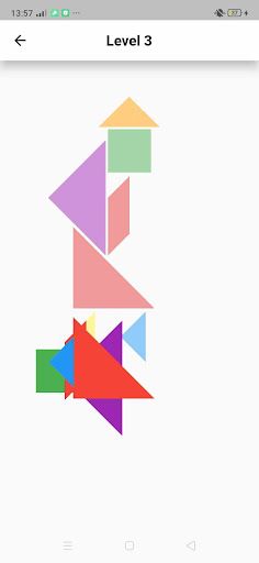 Tangram brains puzzle - Screenshot 3
