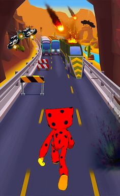 Subway Huggy Runner Lady 3D - Screenshot 4