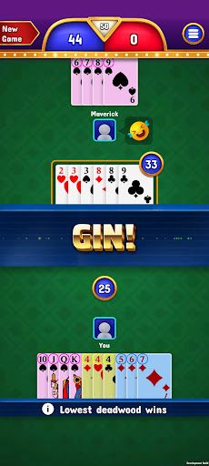 Gin Rummy - Classic Card Game - Screenshot 2
