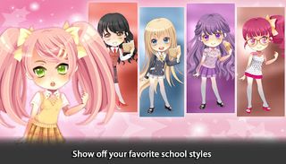 Anime School Dress Up Girl - Screenshot 1