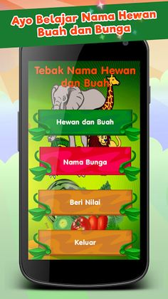 Tebak Nama Hewan dan Buah - Screenshot 1
