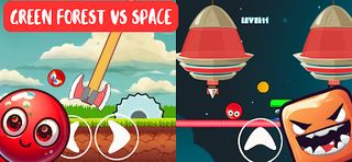 Red Hero Jumping Bounce Ball - Screenshot 2