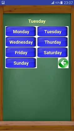 Les jours en anglais - Screenshot 3