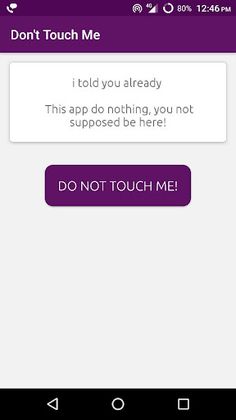 Don't Touch Me - Screenshot 1