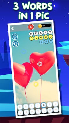 Picture Word Games 3Words1Pic - Screenshot 1