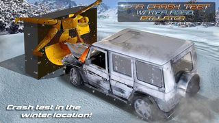 Car Crash Test Winter Road Sim - Screenshot 1