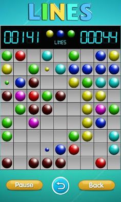 Lines Color Balls - Brain Game - Screenshot 2