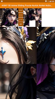 3D Anime Sliding Puzzle Game - Screenshot 3