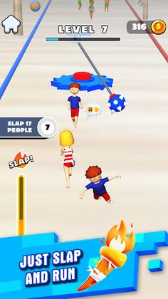 Beach Runner Prank Slap & Run - Screenshot 1