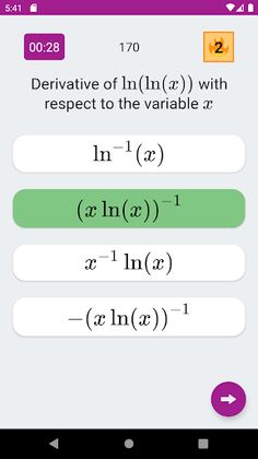 DerivApp: Derivative exercises - Screenshot 1