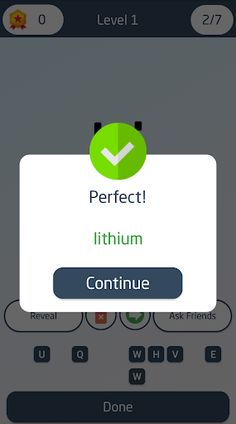 Chemistry periodic table quiz - Screenshot 2