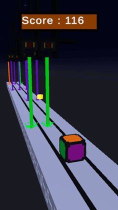 Color Dice dodging lasers - Screenshot 2