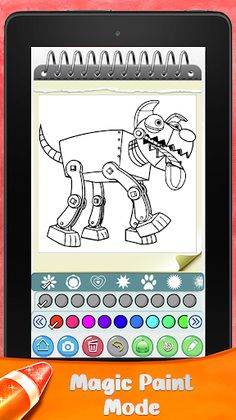 Robot Coloring Pages: Bot Wars - Screenshot 2