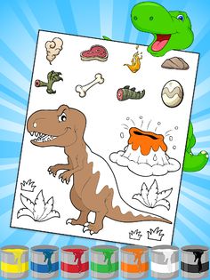 Dinosaurs Coloring Pages - Screenshot 1