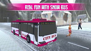Pink Lady Snow Bus City Driver - Screenshot 1