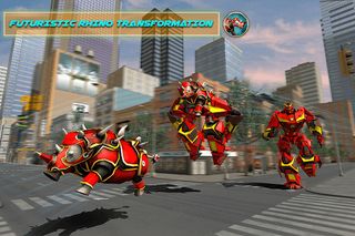 Rhino Robot Car Transform Game - Screenshot 3