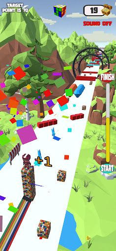 Cube Surfer Robo - Screenshot 2