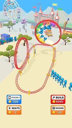 Moon Park 3D - Idle Tycoon - Screenshot 2