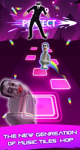 Skibidi Music Tiles Hop 3D Run - Screenshot 2