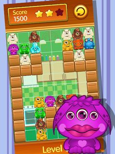 Block Angry Monsters - puzzle - Screenshot 2
