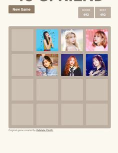 Game 2048 GFRIEND challenge BU - Screenshot 2