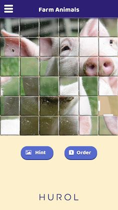 Farm Animals Sliding Puzzle - Screenshot 4