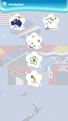 coloring oceania flag - Screenshot 3