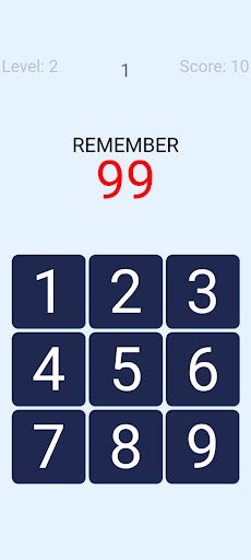 ذاكرة الأرقام - تدريب للذاكرة - Screenshot 3