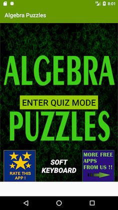 Algebra Puzzles - Screenshot 1
