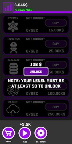 Clicker Mining - idle mine - Screenshot 4