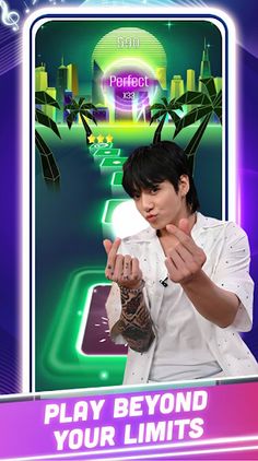 Jungkook 3D BTS Tiles Hop Song - Screenshot 2