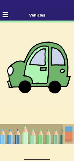 Vehicle Coloring Book - Screenshot 1