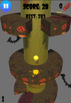 Helix Jump: Trick or Treat - Screenshot 1