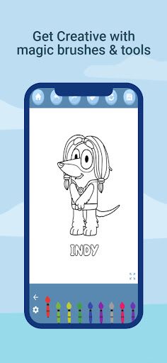 Bluey coloring book - Screenshot 3