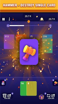 2048 Card merger - puzzle game - Screenshot 1