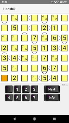 Futoshiki Free - Screenshot 2