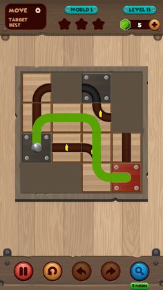 Rolling Ball, Slide Puzzle - Screenshot 2