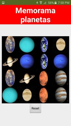 memorama planetas - Screenshot 1