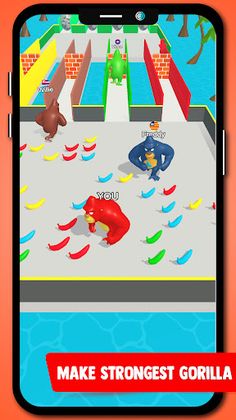 Gorilla Run! Bridge Runners 3D - Screenshot 4