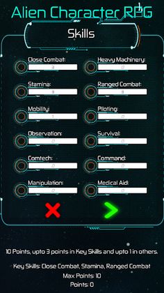 Alien Character RPG - Screenshot 4