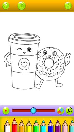 sweet donut coloring game - Screenshot 4