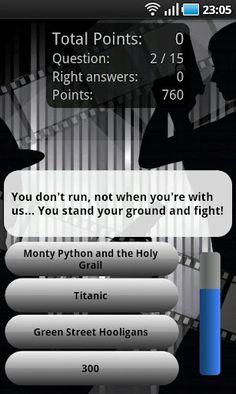 Movie Quotes Quiz 1-2 players - Screenshot 4